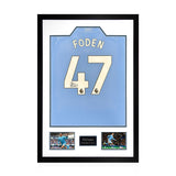 Phil Foden MCFC 24/25 Signed Framed Shirt, including 2 Photos GOODS Costco UK