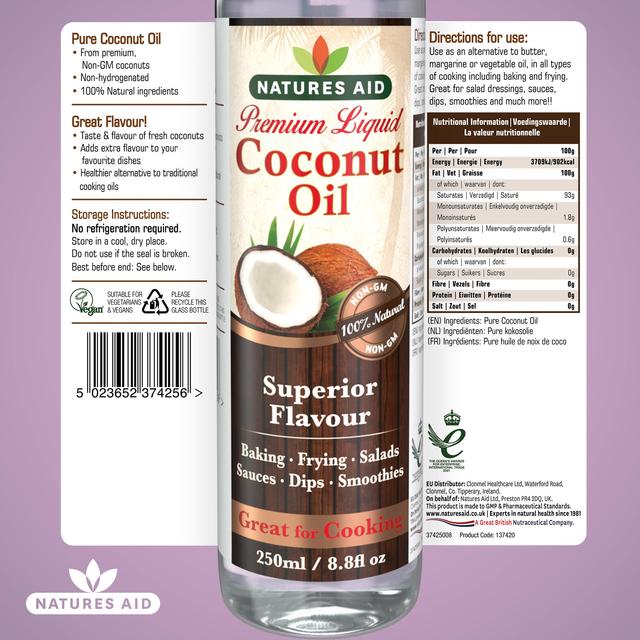 Natures Aid Coconut Oil   250ml GOODS M&S   