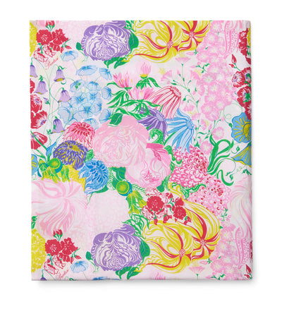 Harrods Pratesi Cotton Millefiori Super King Flat Sheet (300cm x 270cm)- Buy online at McGrocer