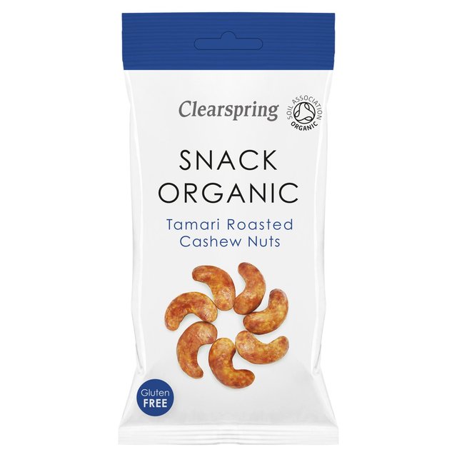 Clearspring Gluten Free Organic Tamari Roasted Cashew Nuts   30g GOODS M&S   