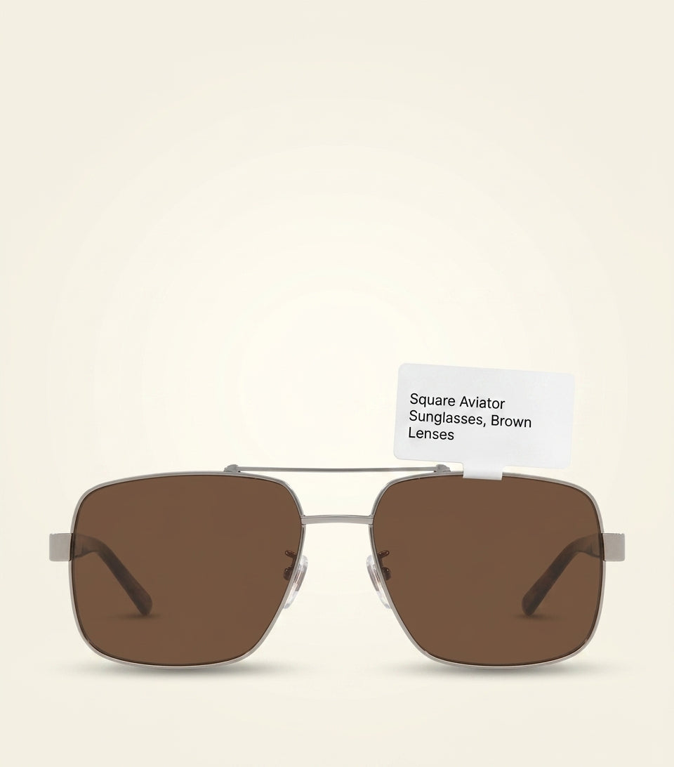 Gucci metal pilot sunglasses with aviator frame (British brand)