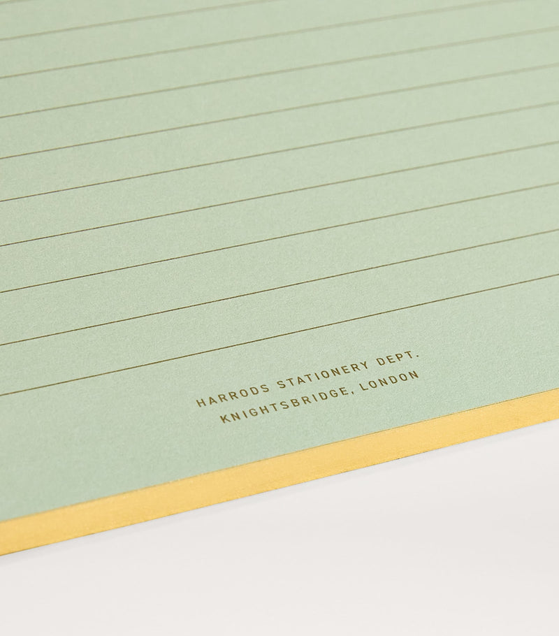 Harrods lined A4 jotter notepad, UK version