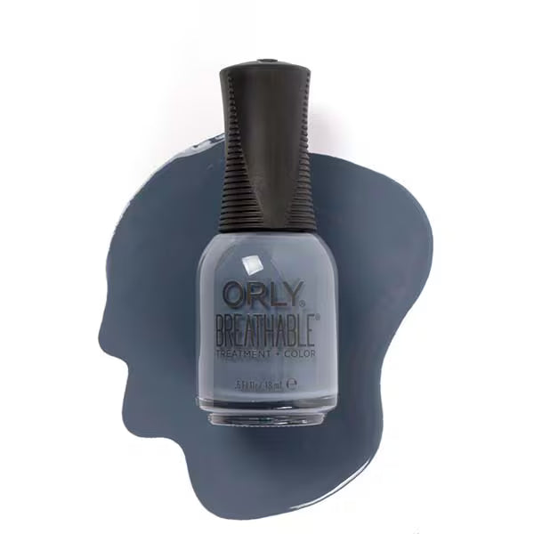 Orly Breathable Nail Polish De-Stressed Denim 18ml, imported from the UK