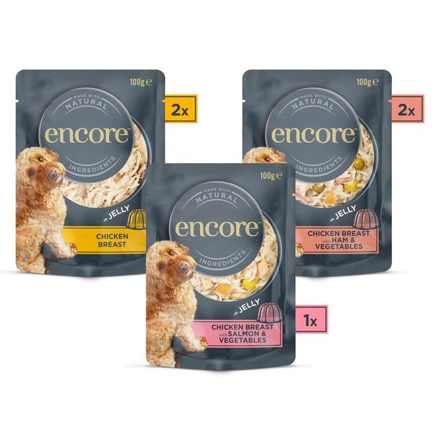 Encore Deluxe Collection Dog Pouch in Jelly   5 x 100g GOODS M&S   