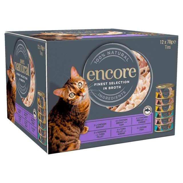 Encore Cat Tins Mixed Multipack   12 x 70g