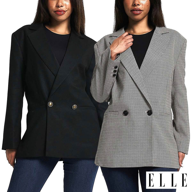 Elle Ladies Blazer Black and Brown sizes 10-16 - British product