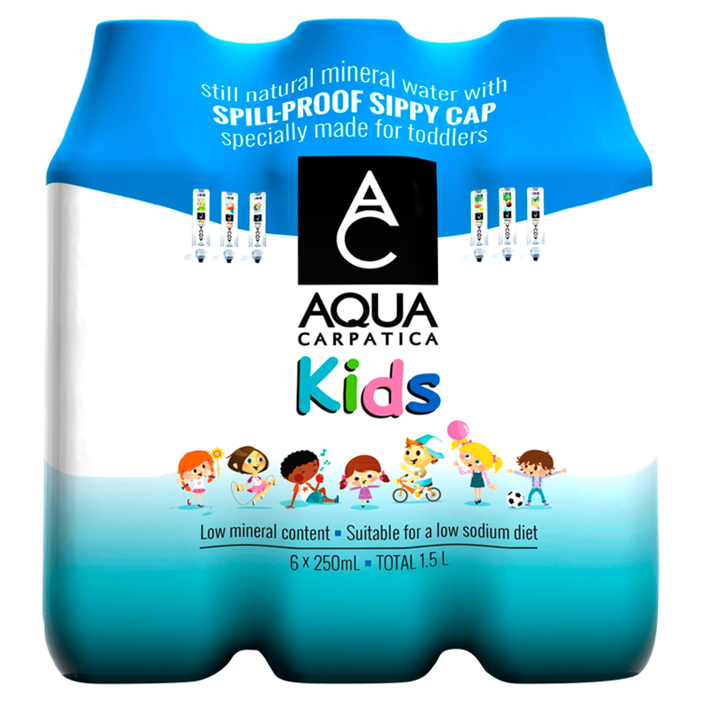 AQUA Carpatica Kids Natural Still Mineral Water 6x250ml GOODS Sainsburys   