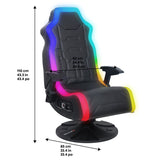 X Rocker Aurora 2.1 Wireless RGB Gaming Chair with LED Lights GOODS Costco UK