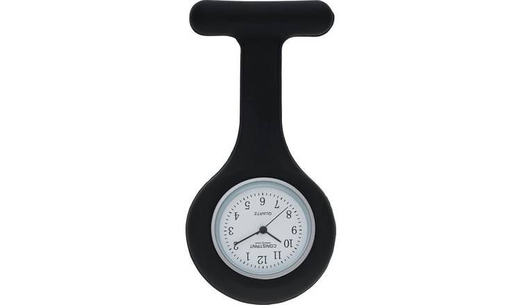 Constant Nurses fob watch purple and black 30mm (British brand)