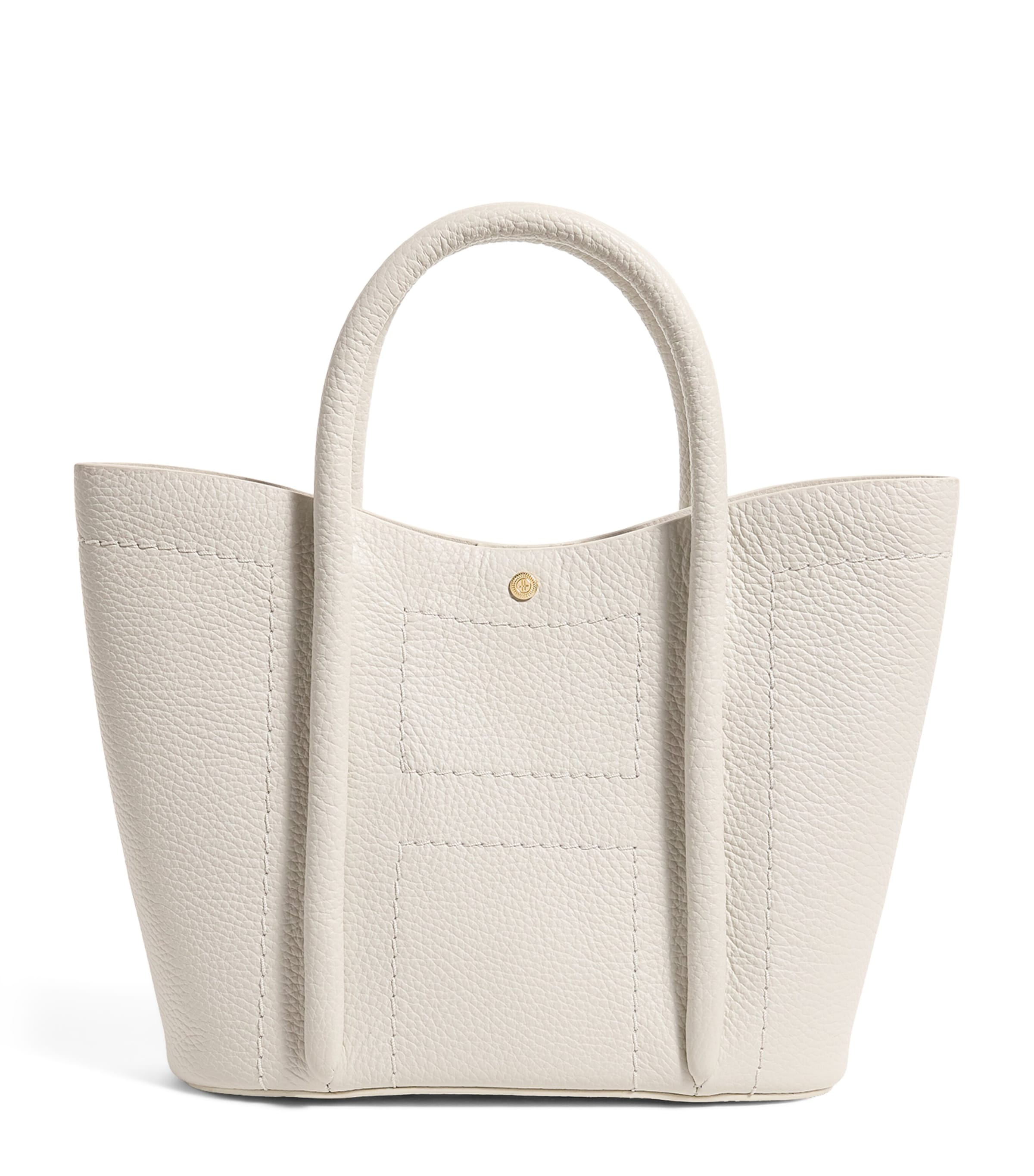 Harrods leather rope tote bag - British product