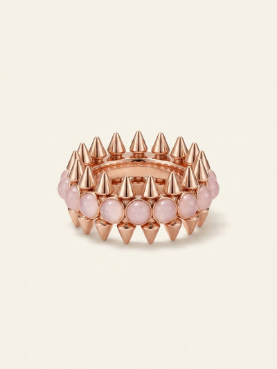 selfridges Cartier Clash de Cartier 18ct Rose Gold and Pink Chalcedony Ring- Buy online at McGrocer