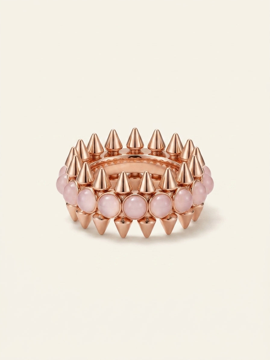 Cartier Clash ring rose gold and pink chalcedony - British product