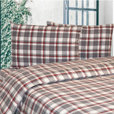 Portuguese Flannel Cotton 4 Piece Double Duvet Set, in 4 colours GOODS Costco UK