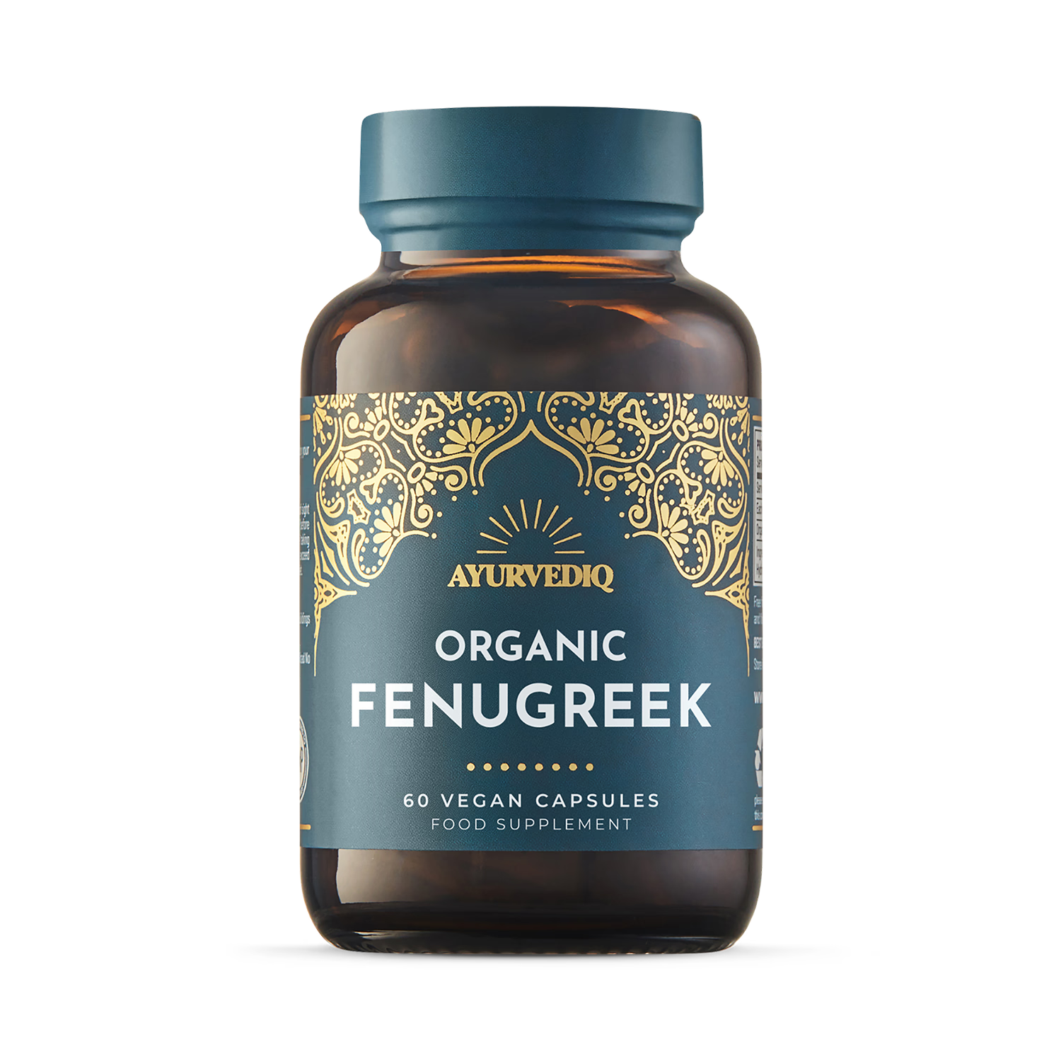 Ayurvediq Organic Fenugreek Capsules 60 capsules (British brand)