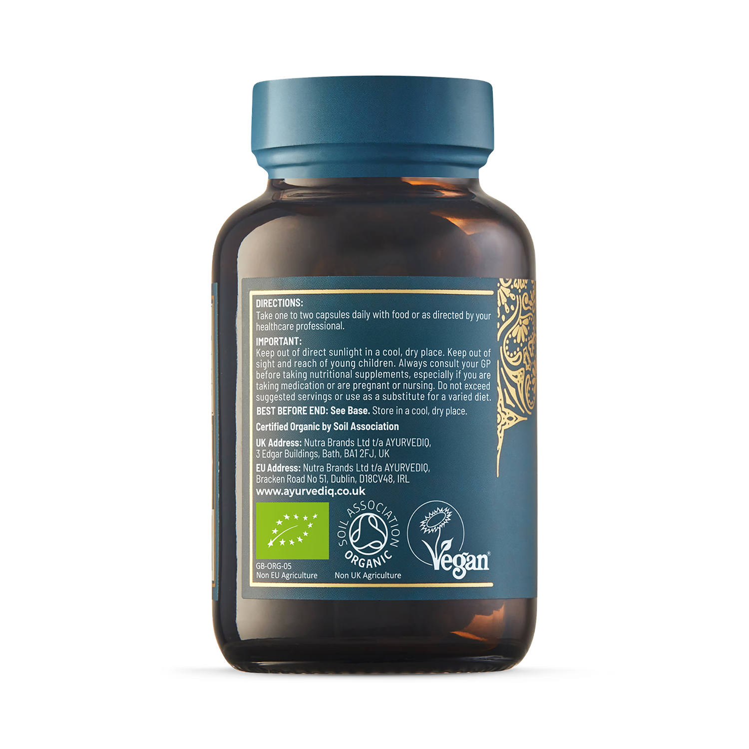 Ayurvediq Organic Fenugreek Capsules 60 capsules (British brand)