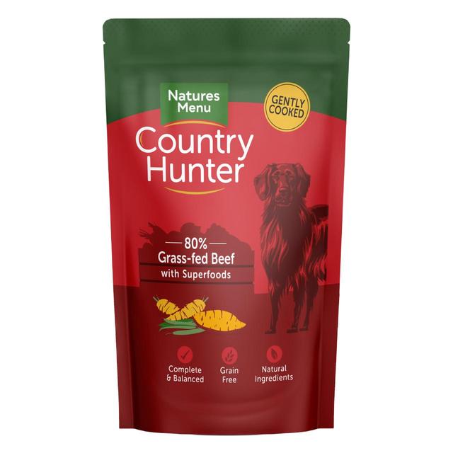 Natures Menu Country Hunter Beef Wet Dog Food Pouches   6 x 150g GOODS M&S   