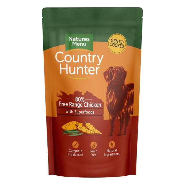 Natures Menu Country Hunter Chicken Wet Dog Food Pouches   6 x 150g