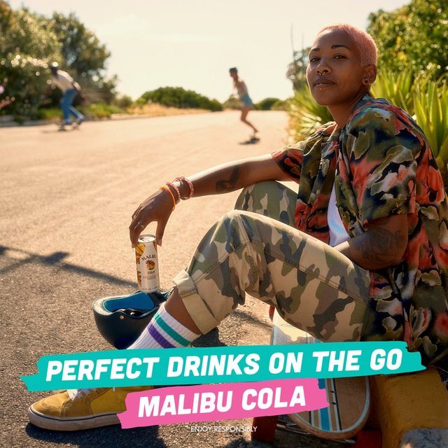 Malibu Coconut Rum & Cola Sparkling Pre-Mixed Can   25cl GOODS M&S   