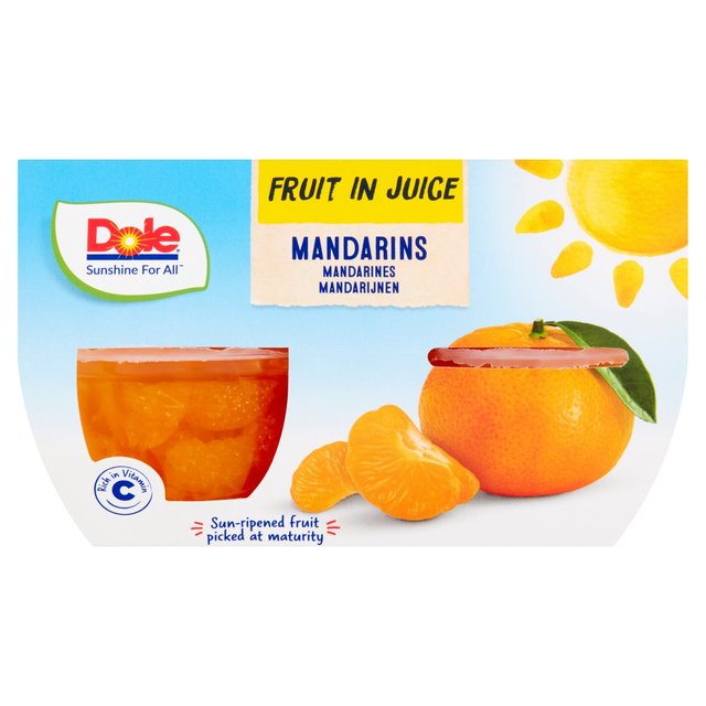 Dole Mandarins In Juice Fruit Pots Multipack   4 x 113g GOODS M&S   