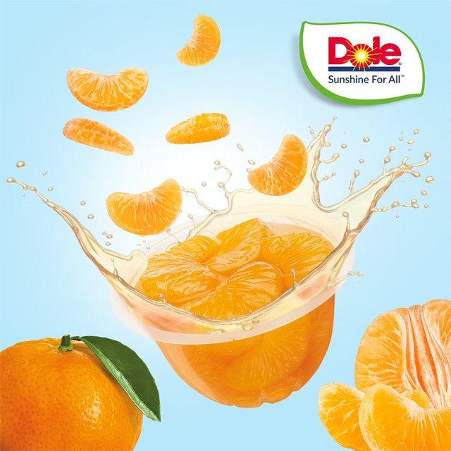 Dole Mandarins In Juice Fruit Pots Multipack   4 x 113g