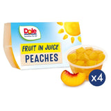 Dole Peaches In Juice Fruit Pots Multipack    4 x 113g GOODS M&S   