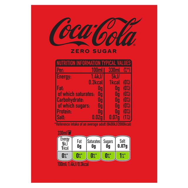 Coca-Cola Zero Sugar   18 x 330ml GOODS M&S   