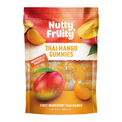 Nøtteaktige fruktige thailandske mangovingummier 510 g