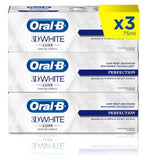 Oral-B 3D White Luxe Perfection 3 Month Toothpaste Bundle Accessories & Cleaning Boots   