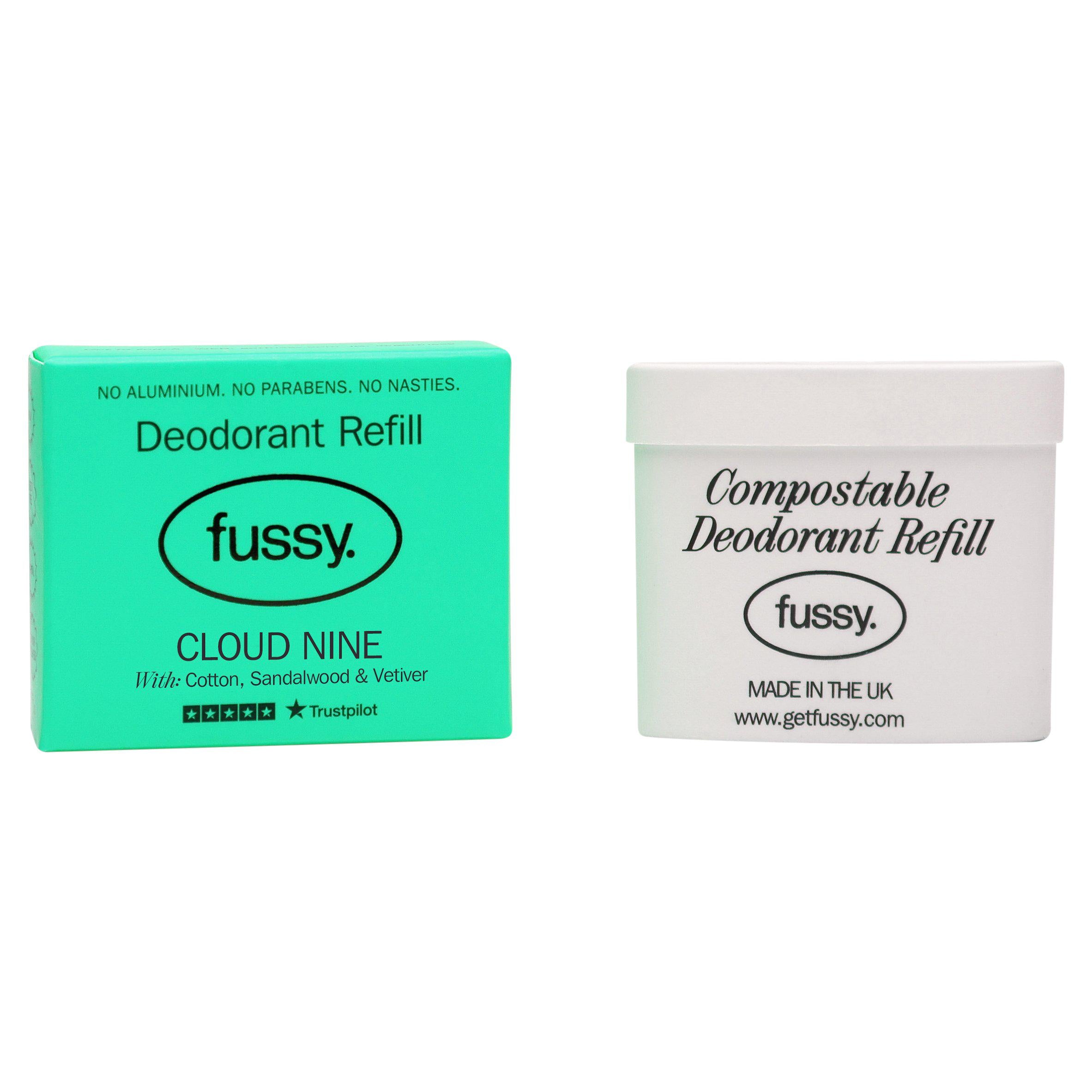 Fussy Natural Deodorant Refill Cloud Nine 40g GOODS Sainsburys   