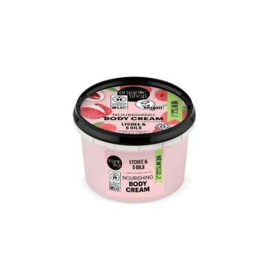 Superdrug Organic Shop Nourishing Body Cream Lychee 250ml- Buy online at McGrocer