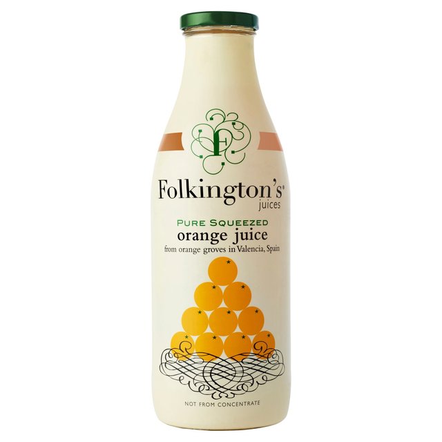 Folkington's Juices Pure Squeezed Orange Juice   1L GOODS M&S   