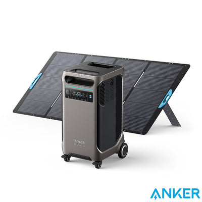 Station d'alimentation portable Anker Solix F3800 3840 Wh avec panneau solaire pliable de 400 W