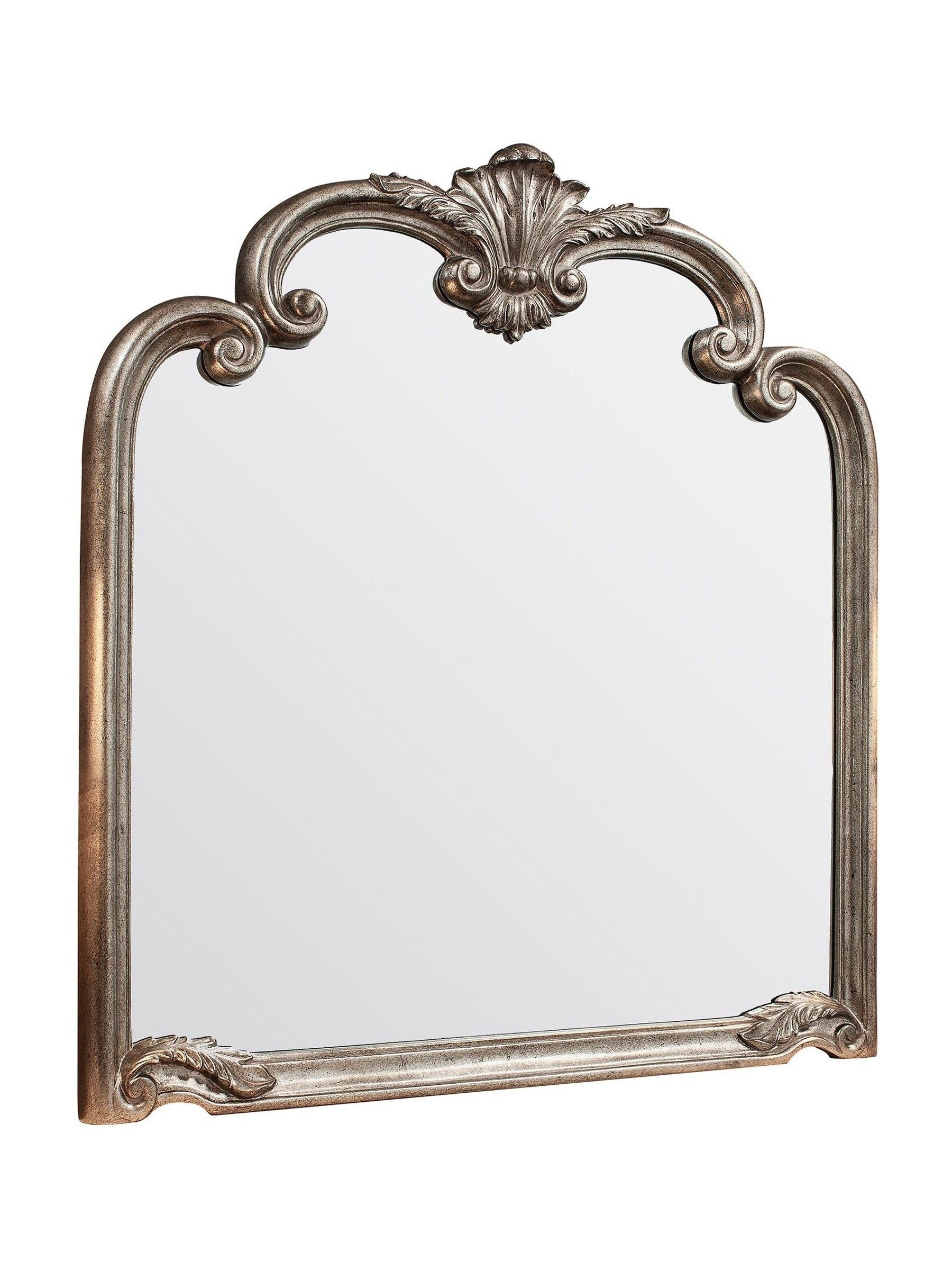 Gallery Home Silver Palazzo Mantel Mirror 115.5cm x 104cm, UK version