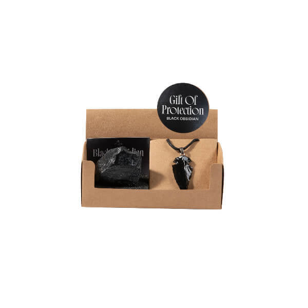 Myga Black Obsidian Stone Gift Set - British product