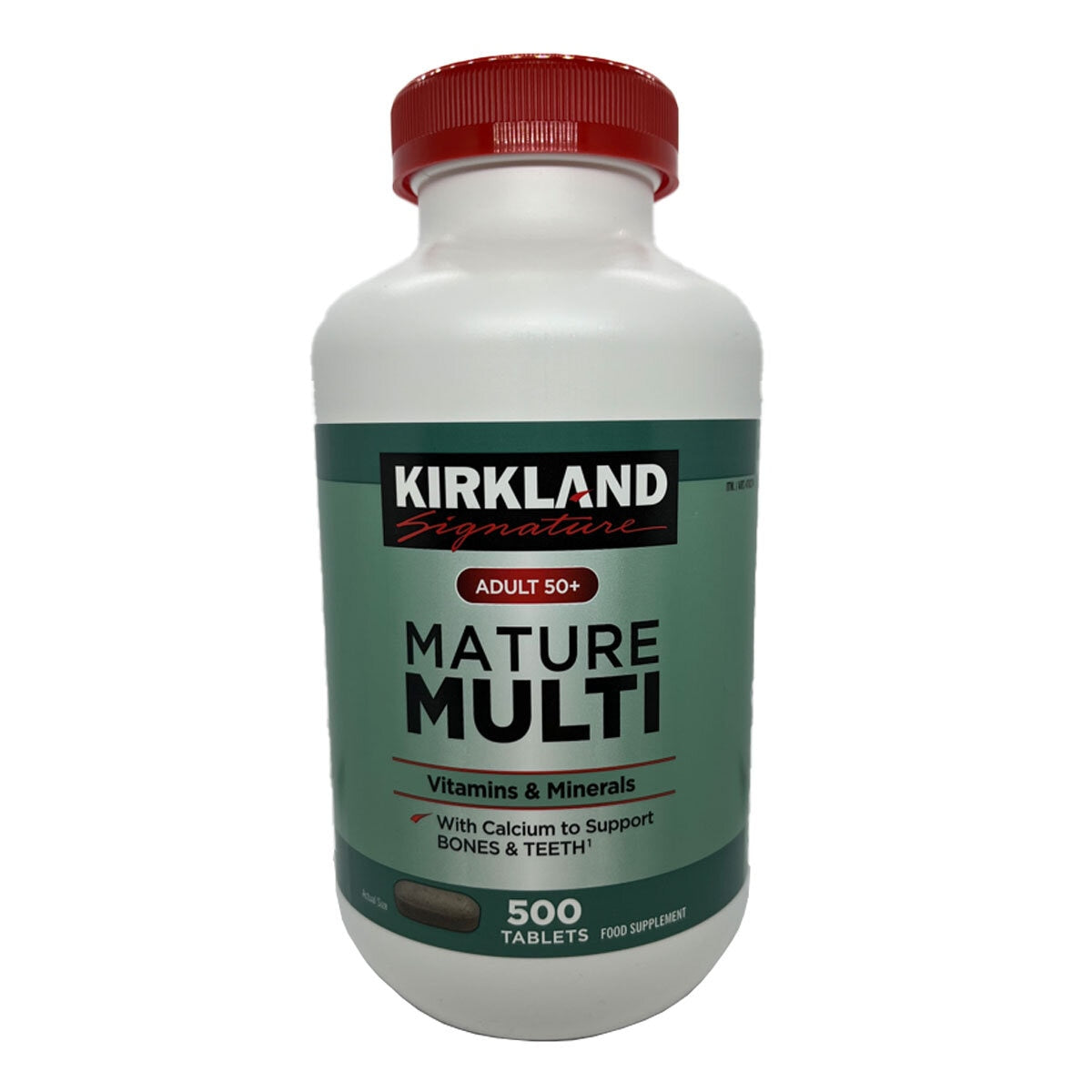 Kirkland Signature Mature Multi Vitamins 50+ 500 count, UK version