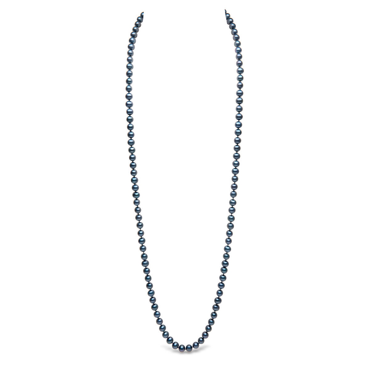 Costco black pearl necklace 7.5-8mm 18ct gold (British brand)