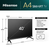 Hisense 40A4NTUK 40 Inch FHD Smart TV GOODS Costco UK