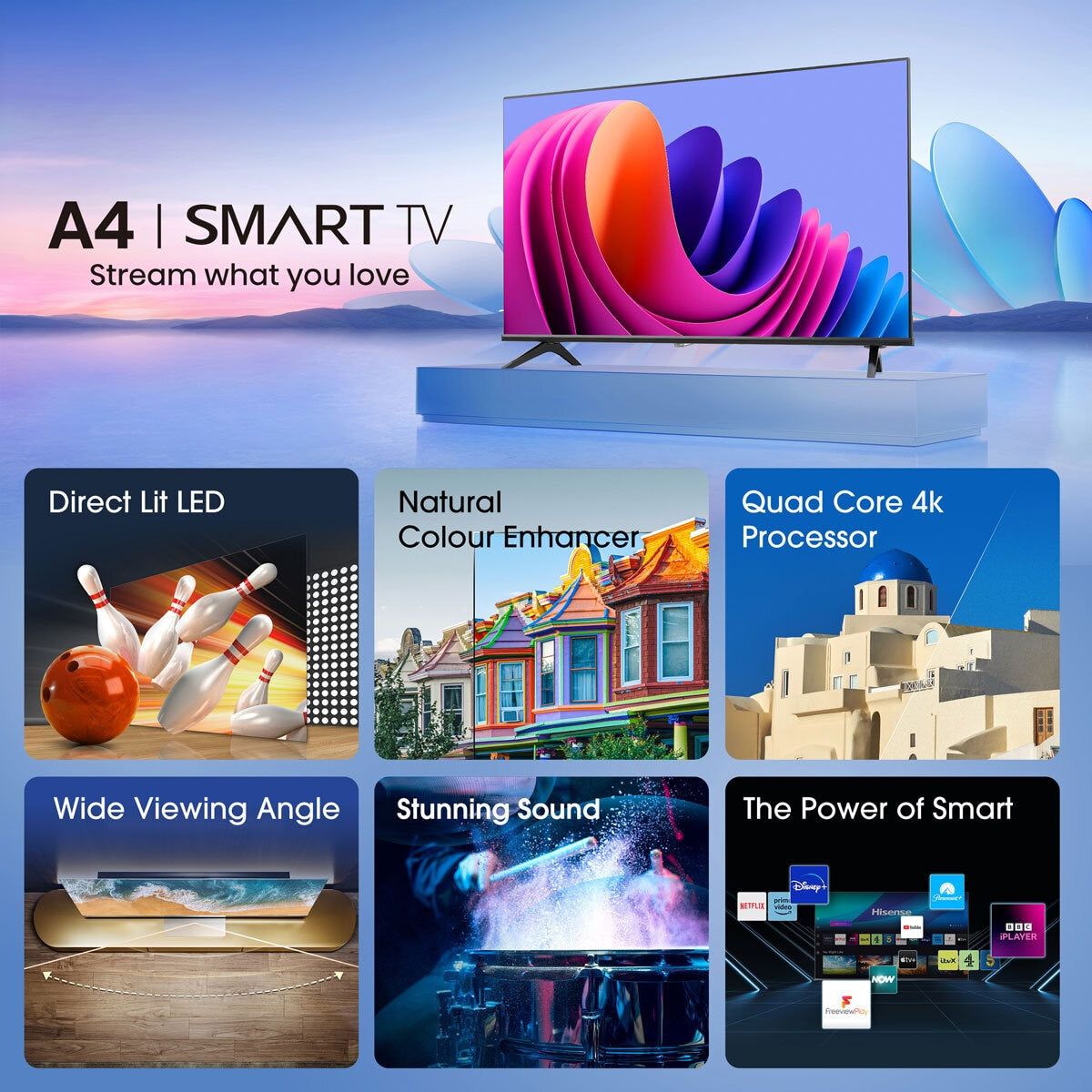 Hisense 40A4NTUK 40 Inch FHD Smart TV GOODS Costco UK