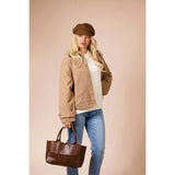 SVNX woven tote bag dark brown - British product