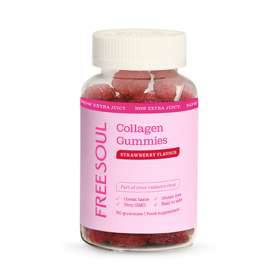 Holland & Barrett Free Soul Collagen Gummies Strawberry 60 Gummies- Buy online at McGrocer