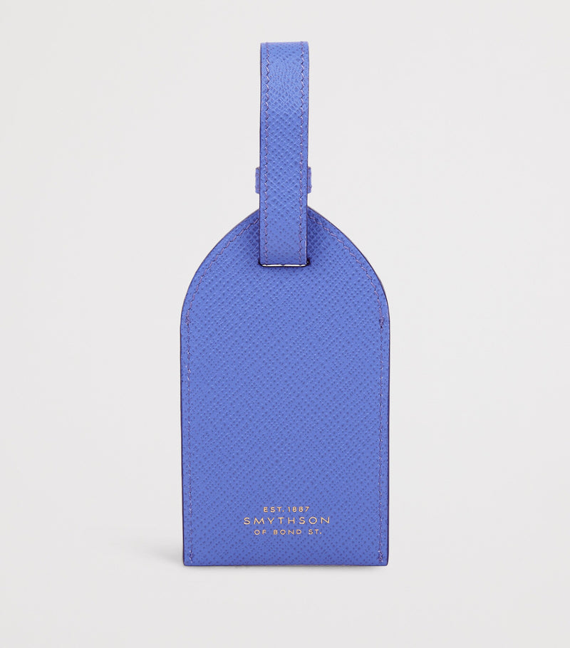 Smythson calfskin Panama luggage tag (British brand)