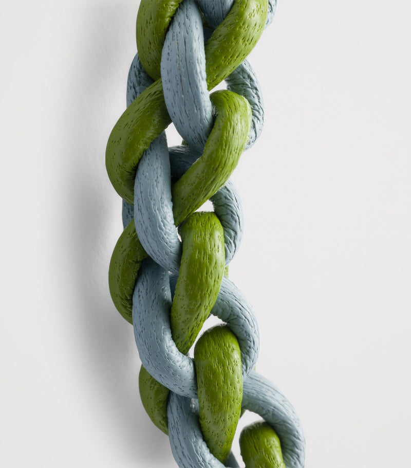 Prada Leather Braided Bracelet braided leather finish, UK version