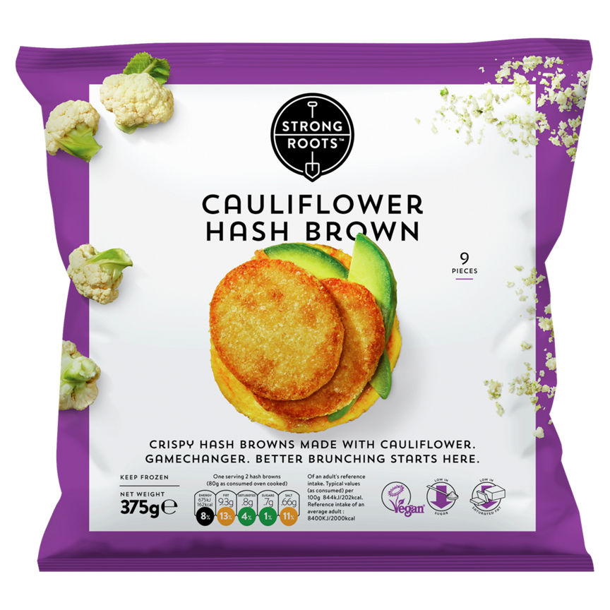 Strong Roots Cauliflower Hash Browns GOODS ASDA   