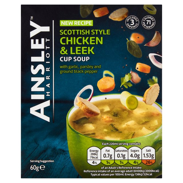 Ainsley Harriott Scottish Chicken & Leek Cup Soup   60g GOODS M&S   