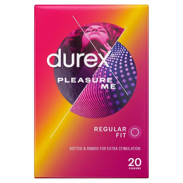 Durex Pleasure Me Condoms Ribbed & Dotted Regular Fit   20 per pack GOODS M&S   