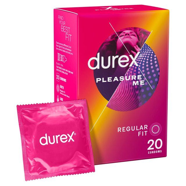 Durex Pleasure Me Condoms Ribbed & Dotted Regular Fit   20 per pack GOODS M&S   