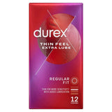 Durex Thin Feel Extra Lube Condoms Regular Fit   12 per pack GOODS M&S   