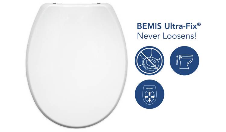 Bemis Buxton toilet seat white, UK version
