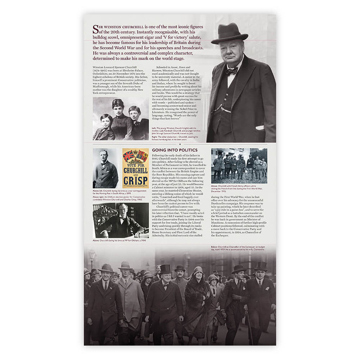 Royal Mail Winston Churchill stamp pack, imported from the UK