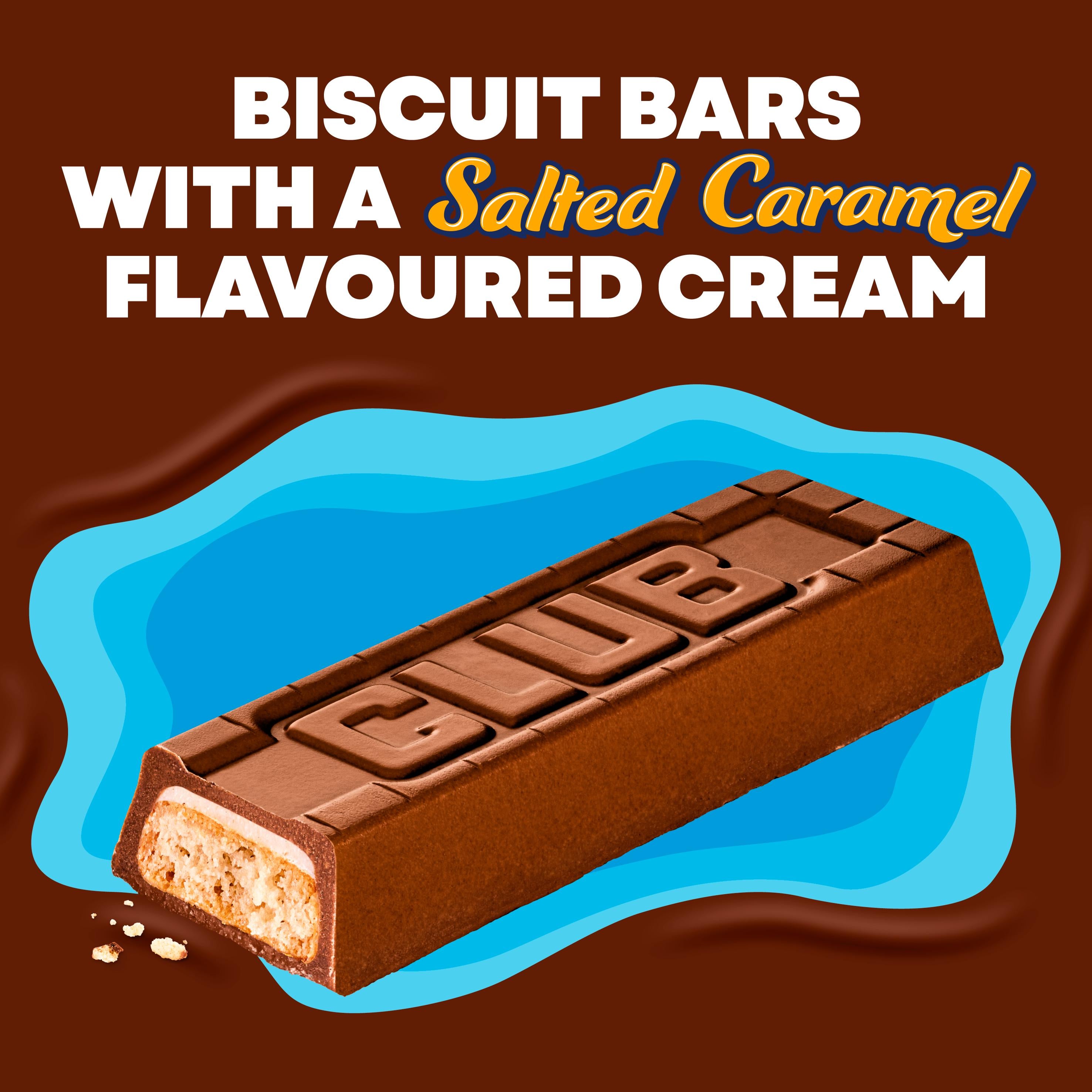 McVitie's Club salted caramel biscuit bars 7x22g - British product